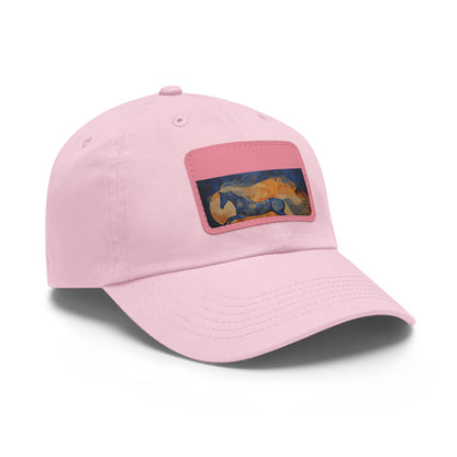 Gallop Through Abstract Art: Horsefull Body Textured Baseball Cap