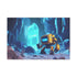 Robot Exploring Crystal Cave (Edition II) — Canvas Wall Art — Front Gallery-Wrapped Canvas View