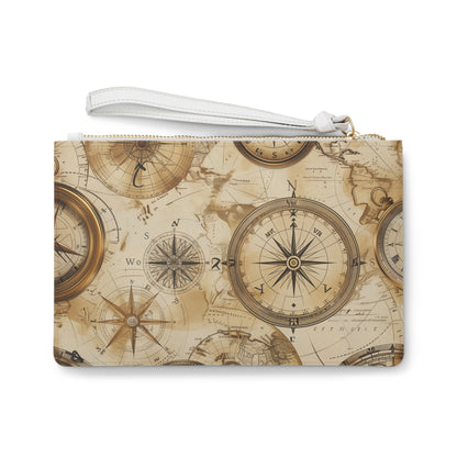 Vintage Maps Clutch Bag