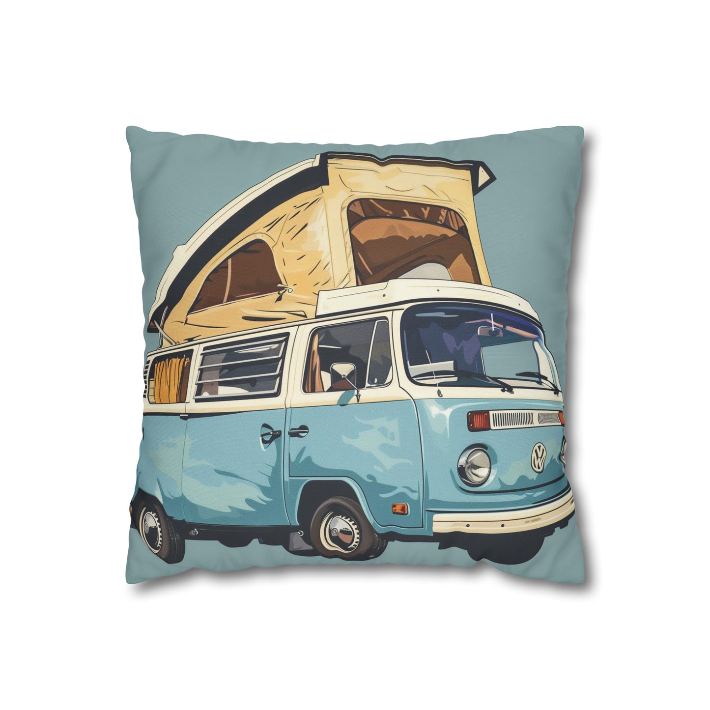 Powder Blue Camper Pillowcase | Pillow Cases | All Over Print, AOP, Bed, Bedding, Home & Living, Indoor, Pillow Case, Pillow Covers, Pillows & Covers, Sublimation | Prints with Passion