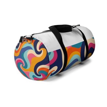 Retro Waves Duffel Bag | Duffle Bags | Accessories, All Over Print, AOP, Assembled in the USA, Assembled in USA, Bags, Duffle, Made in the USA, Made in USA | Prints with Passion