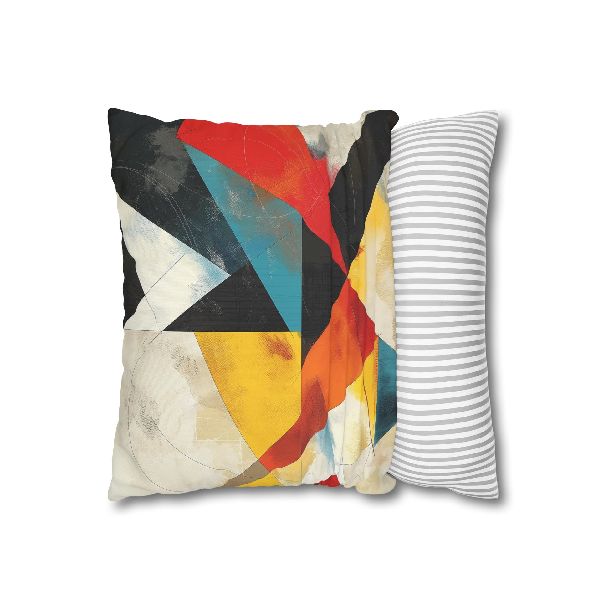 "Modern Geometric Fusion Pillowcase - High-Quality & Stylish Design for All Seasons | BenCPrints"