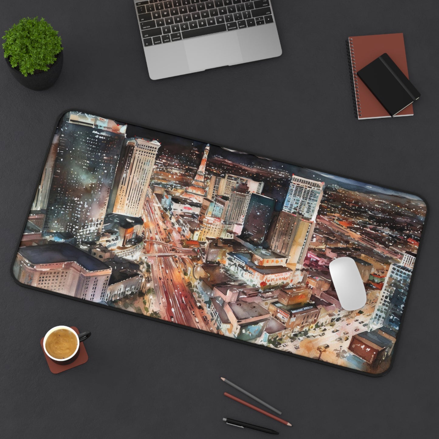 Vegas Night Desk Mat | Desk Mat | Accessories, Back-to-School, Desk, Fall Bestsellers, Home & Living, Mouse pad, Mouse Pads, Mousepad, Seasonal Picks, Stationery, TikTok | Prints with Passion