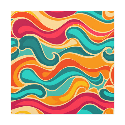 Retro Waves Canvas Print | Canvas | Art & Wall Decor, Canvas, Fall Picks, Hanging Hardware, Home & Living, Indoor, Top Spring Products, Valentine's Day promotion | Prints with Passion