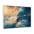 Train Riding Rails Through the Clouds — Canvas Wall Art — Side Profile & Stretched Corner Detail