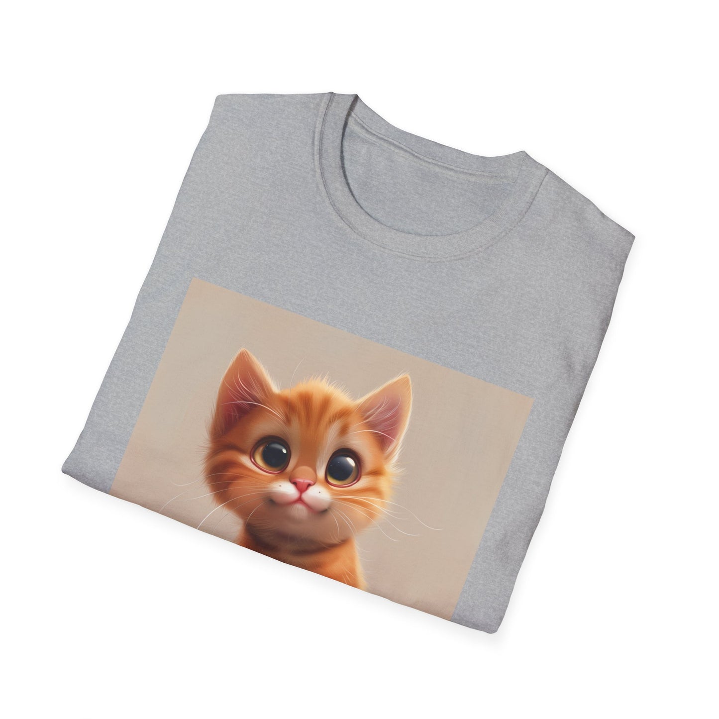 Pawsitively Adorable: Cute Cartoon Cat T-Shirt