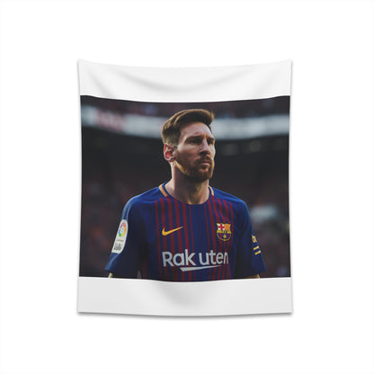 Lionel Messi Tapestry - High-Quality Art Tribute to Football Legend - Great Gift Idea - Available in 34" x 40" and 57" x 57"Sizes - Shop Now!