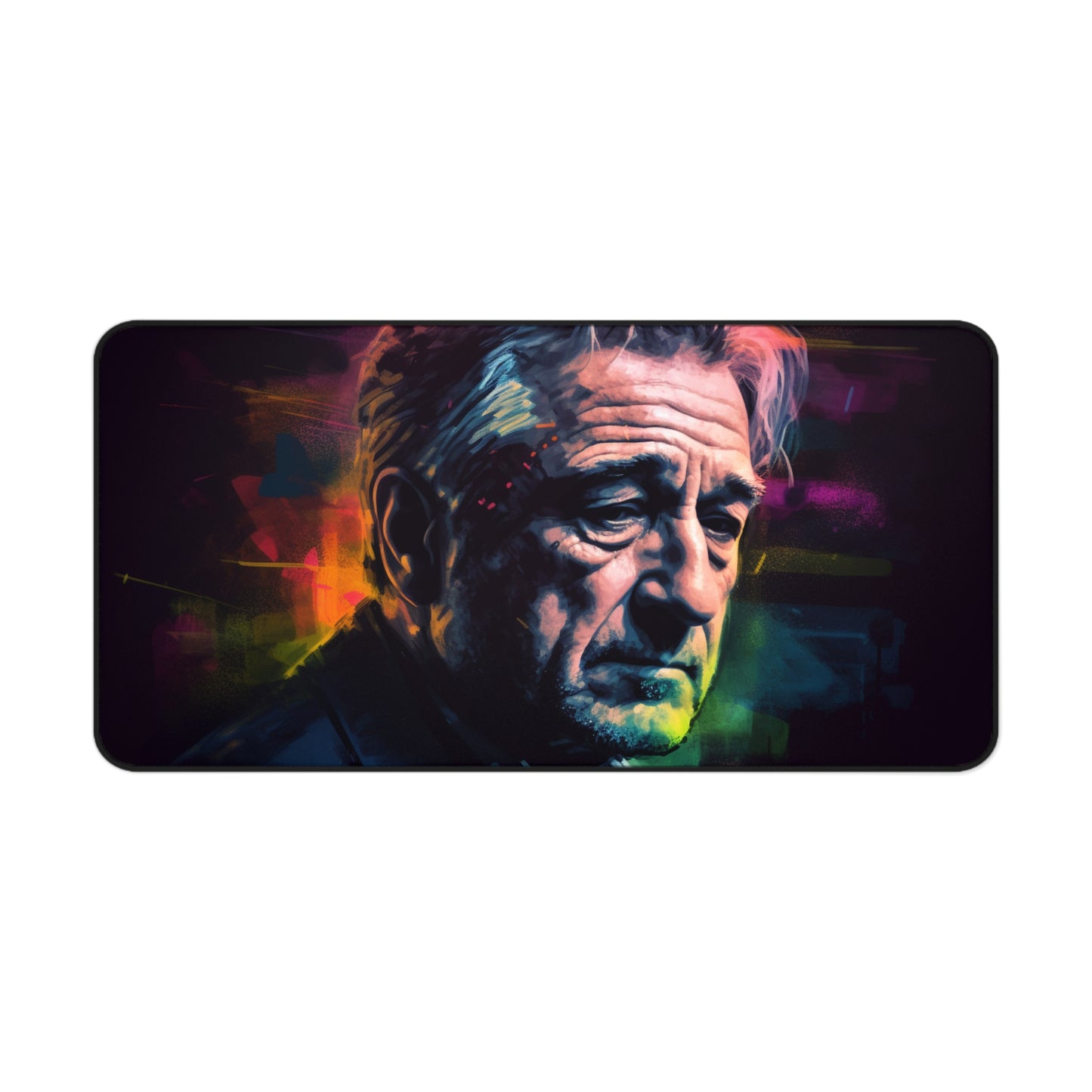 Officially licensed Rob DeNiro desk mat, high-quality material, stylish protection for workspace.