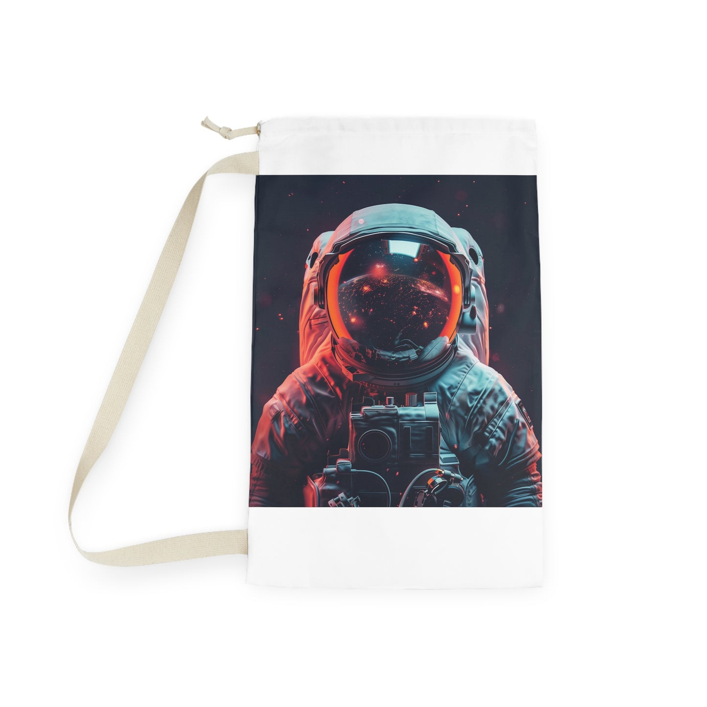 "Space-themed Astro Laundry Bag for cosmic laundry adventures"