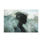 Abstract Waves Forming Human Silhouette — Canvas Wall Art — Front Gallery-Wrapped Canvas View