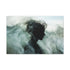 Abstract Waves Forming Human Silhouette — Canvas Wall Art — Front Gallery-Wrapped Canvas View