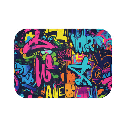 Neon Graffiti Bath Mat | Bath Mats | Bath, Bathroom, Home & Living, Indoor, Sublimation | Prints with Passion