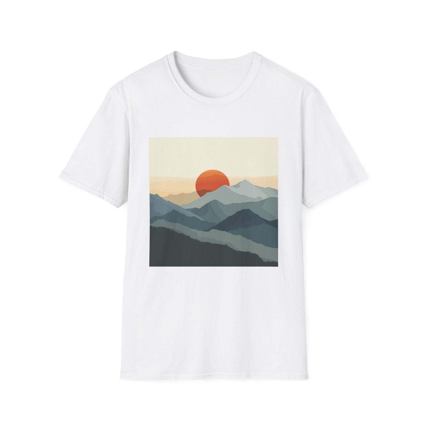 Serene Summit: A Minimalist Sunrise