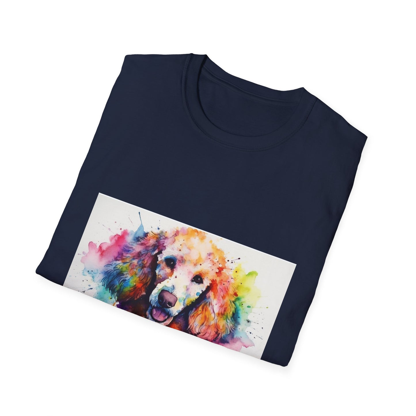 🐾 Poodle Charm: A Watercolor Journey of Curiosity and Companionship