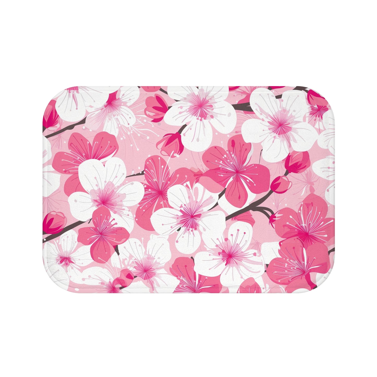 Cherry Blossom Bliss Bath Mat | Bath Mats | Bath, Bathroom, Home & Living, Indoor, Sublimation | Prints with Passion