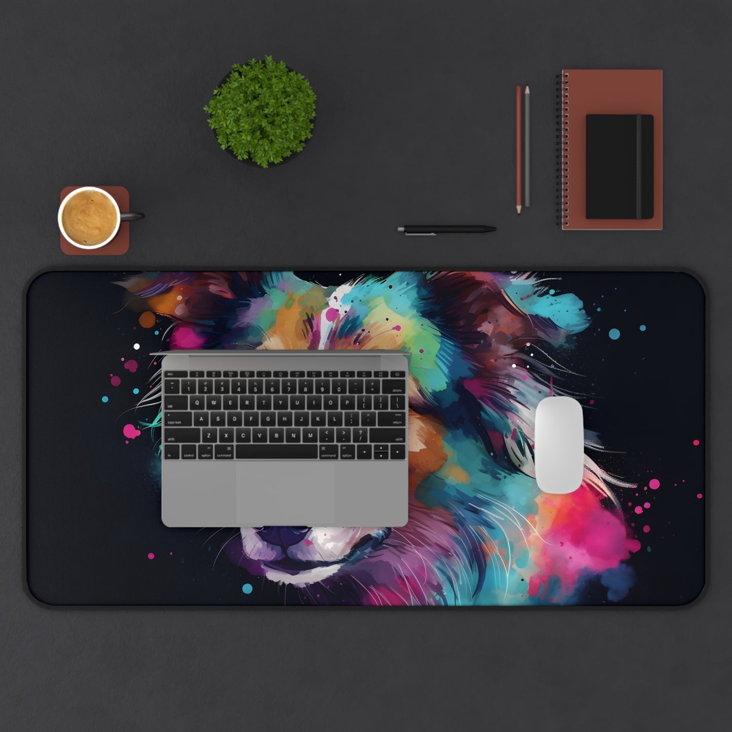 "Adorable Collie Desk Mat - Add Charm to Workspace, Protect Your Desk with Cute Dog Design"