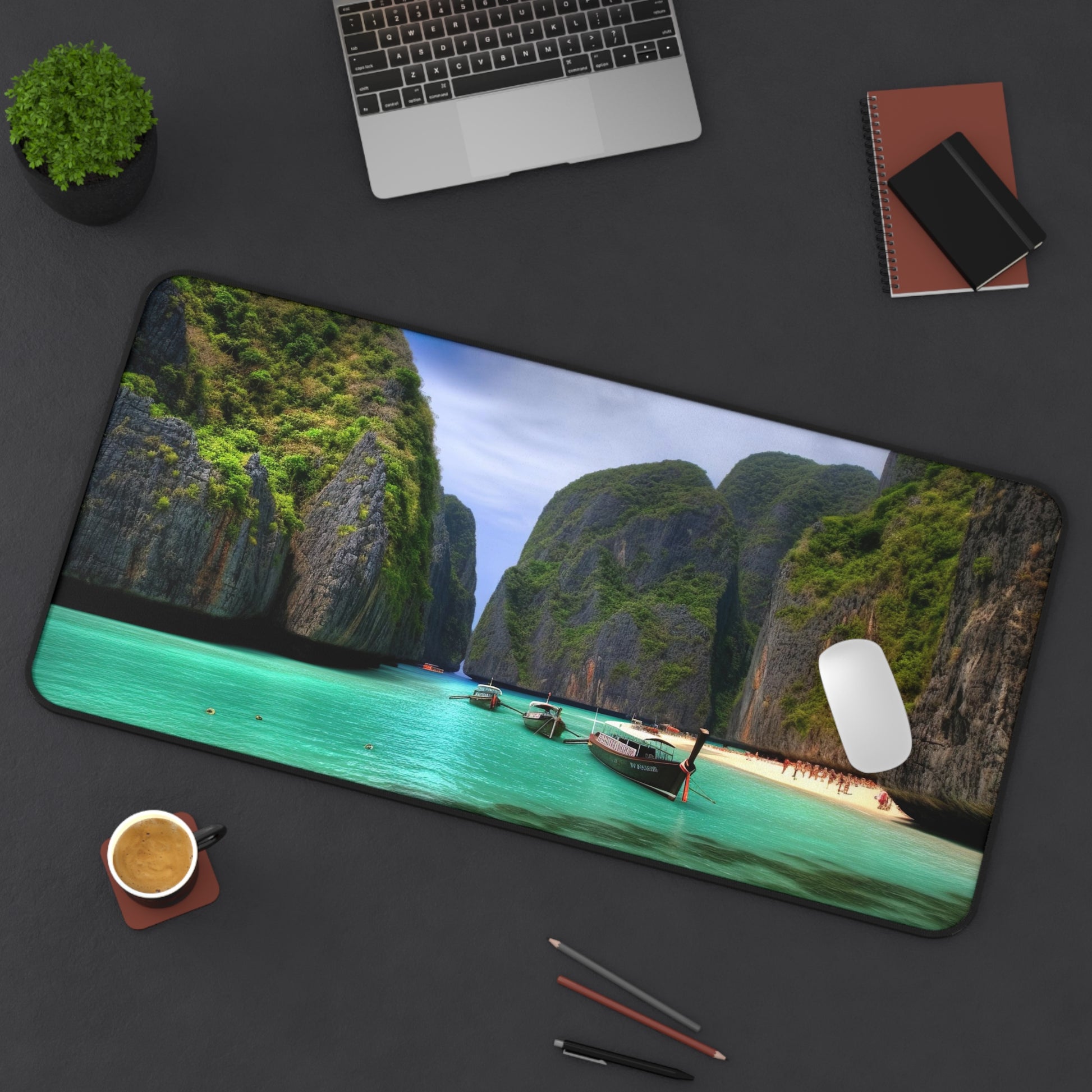 Koh Phi Phi Lagoon Desk Mat | Desk Mat | Accessories, Back-to-School, Desk, Fall Bestsellers, Home & Living, Mouse pad, Mouse Pads, Mousepad, Seasonal Picks, Stationery, TikTok | Prints with Passion