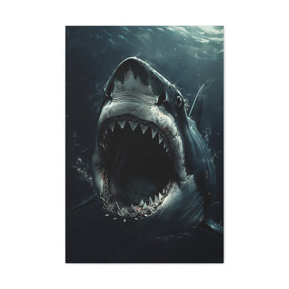 Canvas: Shark Attack | Canvas | Art & Wall Decor, Canvas, Fall Picks, Hanging Hardware, Home & Living, Indoor, Top Spring Products, Valentine's Day promotion | Prints with Passion