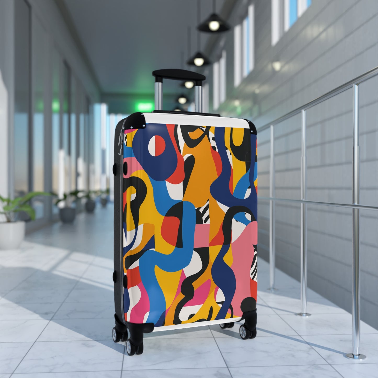 Vibrant Abstract Pattern Suitcase