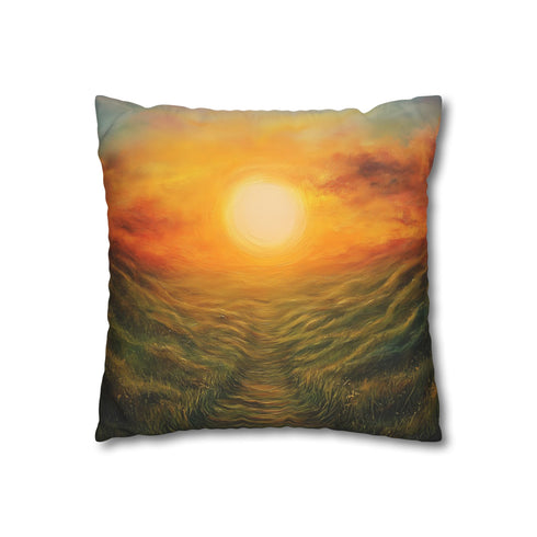 A Sunrise Symbolizing Hope and New Beginnings Double-Sided Square Cushion Cover