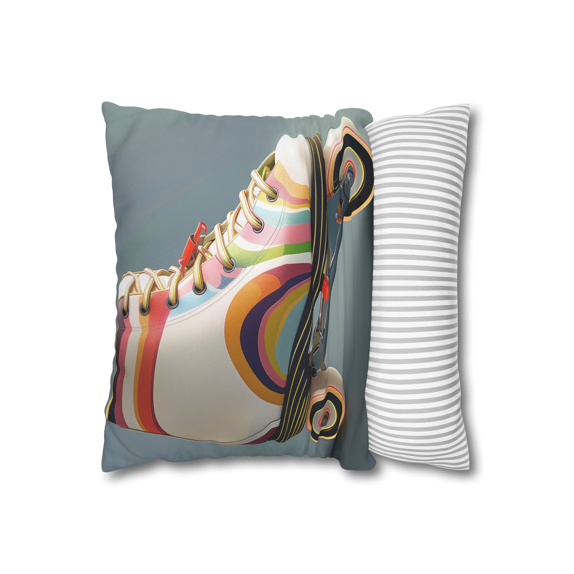 "Roll into dreamland with our Skate Night Pillowcase featuring retro roller skate design. High-quality and stylish, perfect for all seasons. Makes a great gift! Shop now."