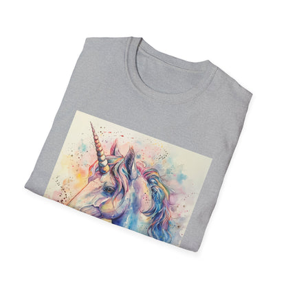 Mythical Majesty: Watercolor Unicorn Dream T-shirt