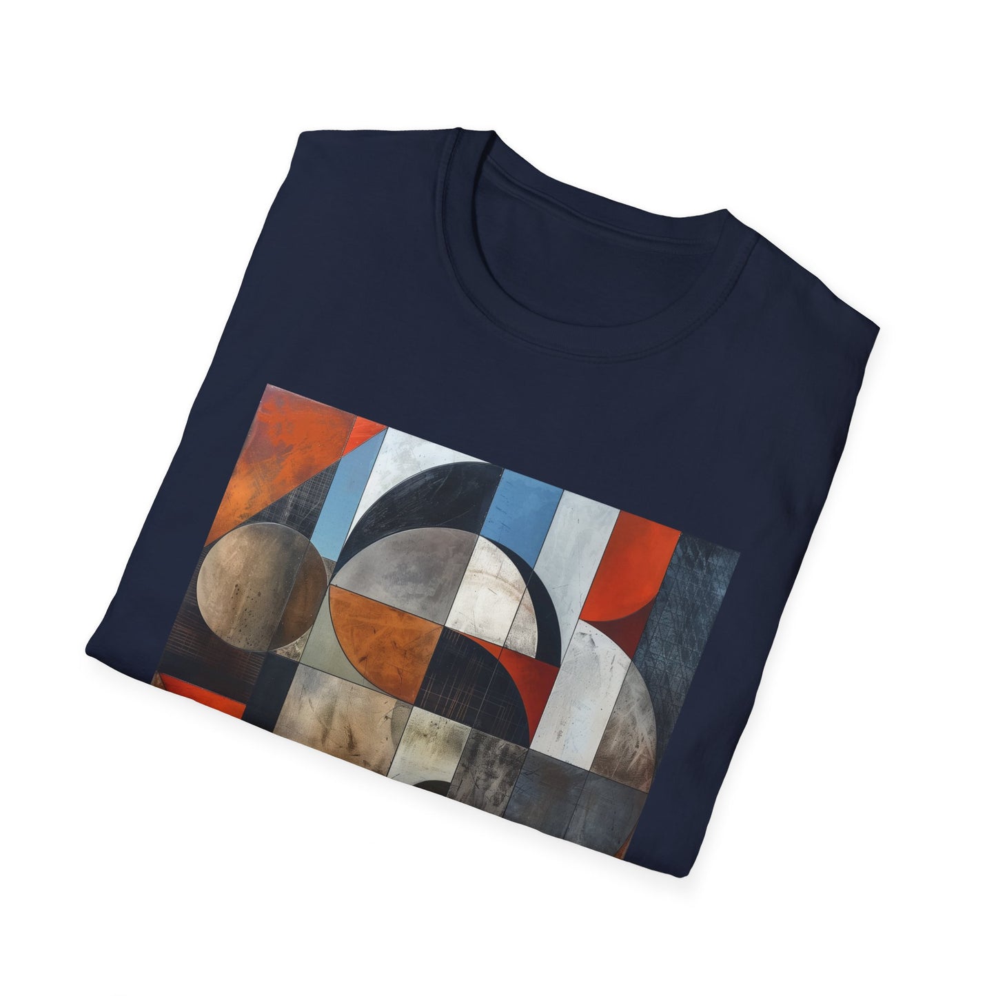 Abstract Shirt: Geometric Symphony: Interwoven Worlds T-Shirt