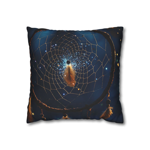 Dreamcatcher with Animated Stardust (Edition II) — 40×40 Cushion Cover — Front 40×40 cm Square Cushion View