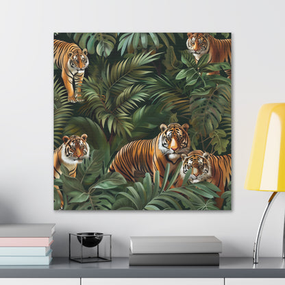 Tiger Jungle Safari Canvas Print