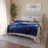 Swordfish Slicing through Star Sea Plush Fleece Throw Blanket