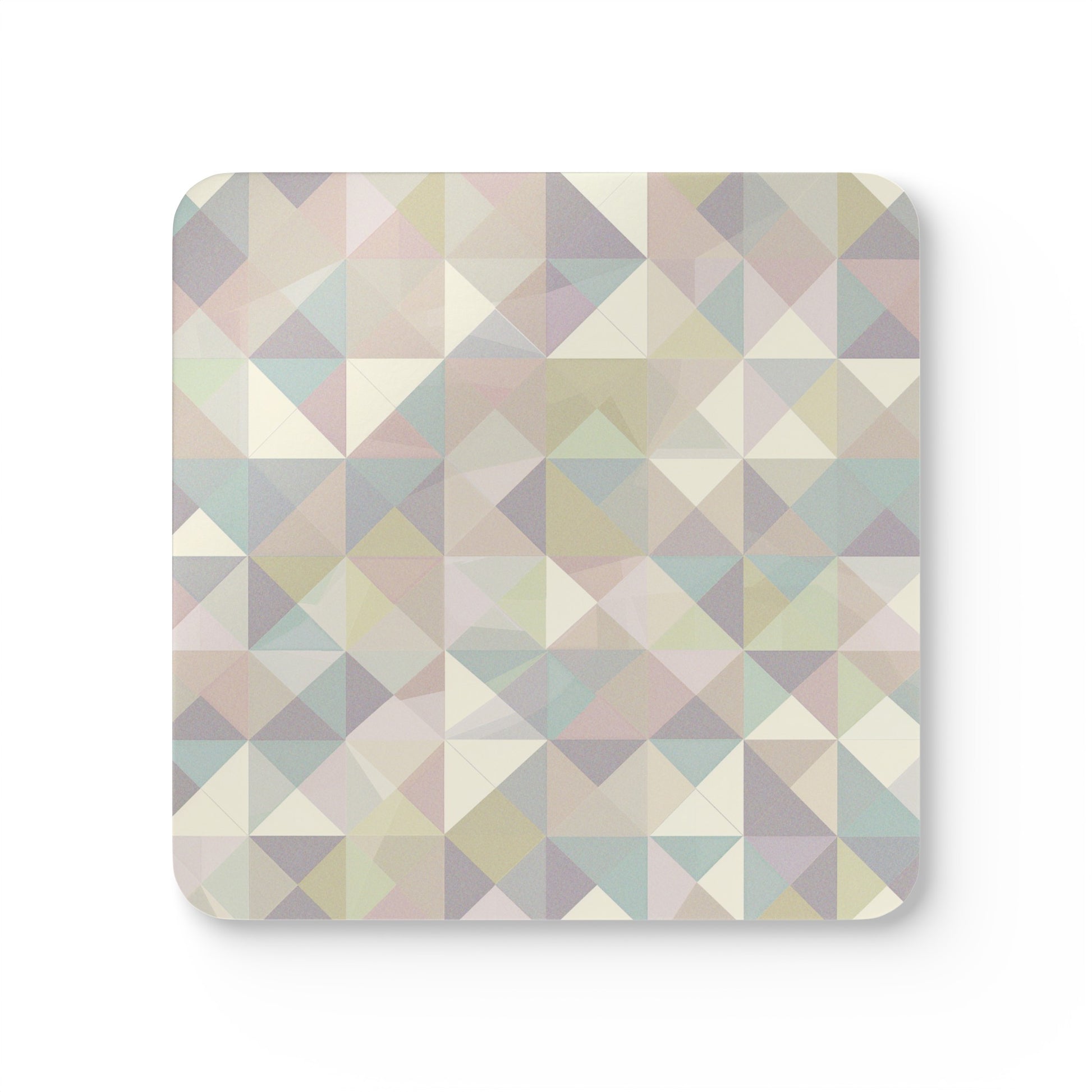 Chic Pastel Geometrics Coaster Set | Home Decor | Accessories, Coasters, Desk, Kitchen, Kitchen Accessories, Sublimation, Summer Picks | Prints with Passion