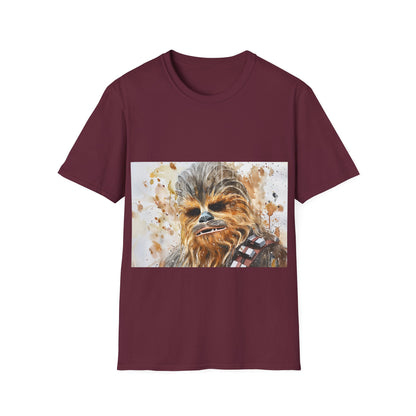 Chewbacca Watercolor Tshirt: Furry Fashion