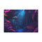 Neon Lit Jungle with Glowing Fauna — Canvas Wall Art — Front Gallery-Wrapped Canvas View