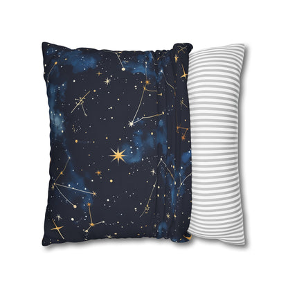 "Starry Night Pillowcase: Constellation Stars seamless pattern for dreamy galaxy bedroom decor"