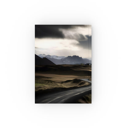 "Explore Iceland's Ring Road with this stylish journal, perfect for capturing the country's fire and ice landscapes. Ideal for documenting adventures or inspiring your writing. High-quality material. Makes a great gift. Shop now!"