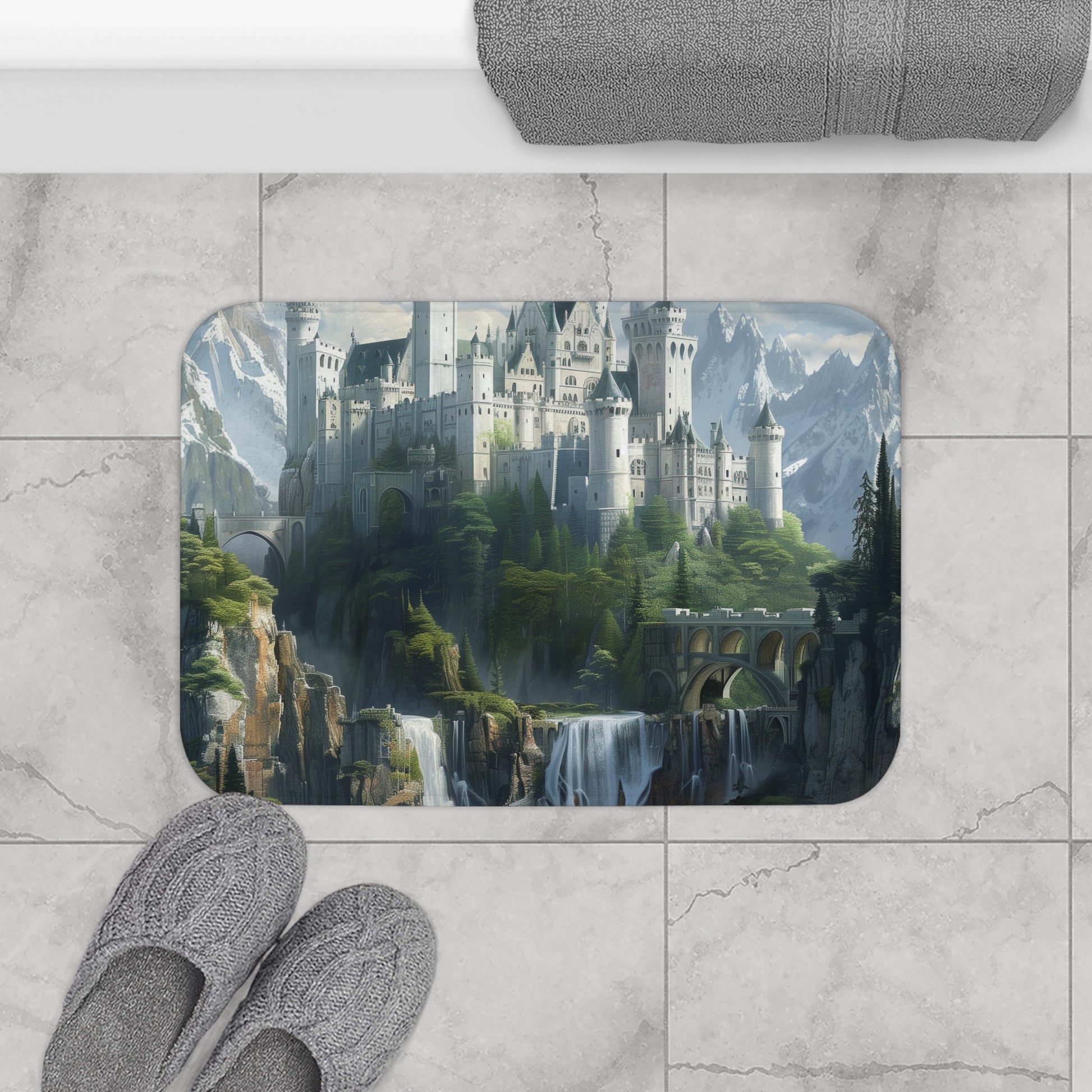 Fairytale Fortress Bath Mat | Bath Mats | Bath, Bathroom, Home & Living, Indoor, Sublimation | Prints with Passion