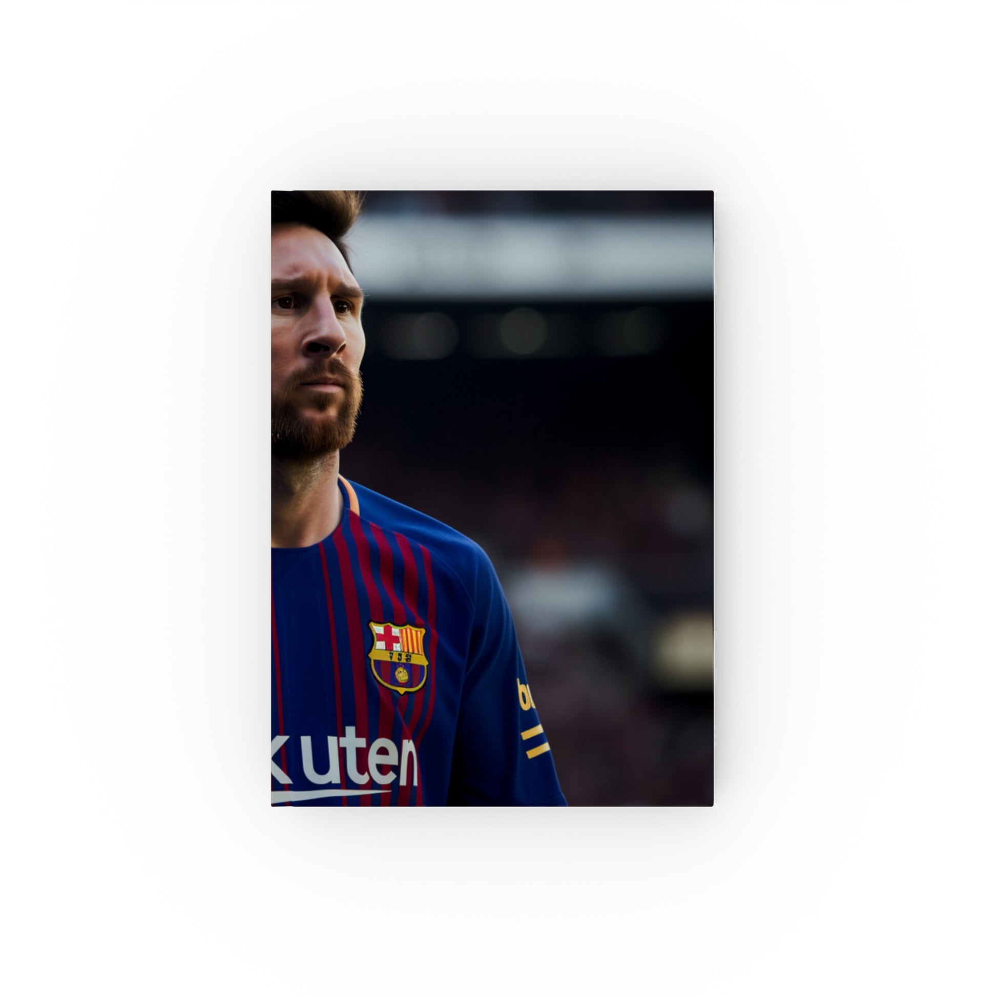 "Messi: The Magic of 10 journal - a tribute to the legendary #10 with high-quality material, versatile style, and perfect for all seasons. Makes a great gift! Shop now."