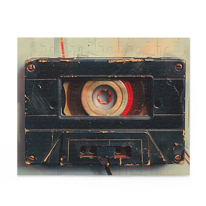 Retro Cassette Tape Jigsaw Puzzle - Vibrant colors and intricate details for music lovers and puzzle enthusiasts of all ages