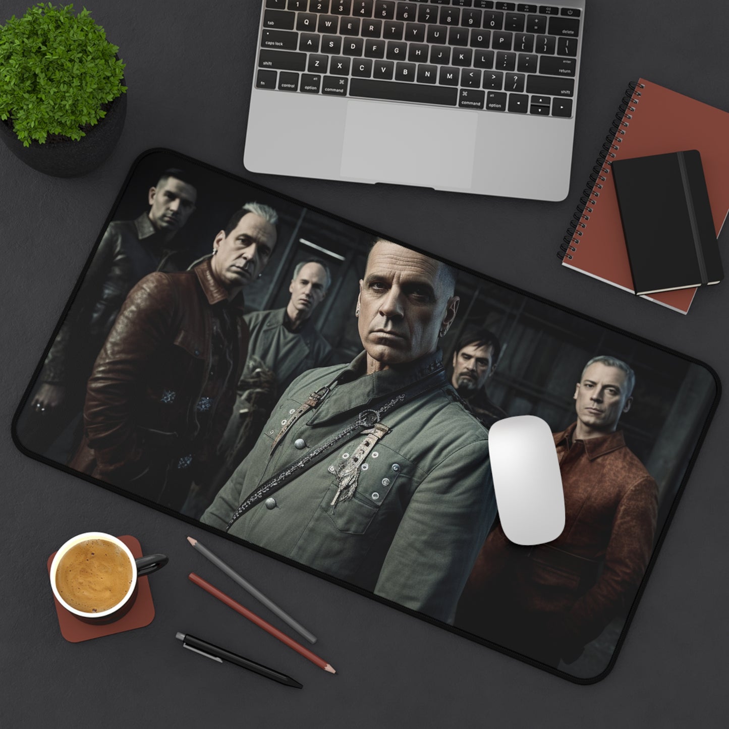 "Rammstein Desk Mat Collection - Iconic band logo and imagery for a metal-inspired workspace"