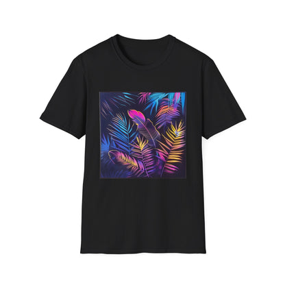 Electric Tropics: A Neon Paradise | T-Shirt | DTG, Men's Clothing, Regular fit, T-Shirts, Unisex, Women's Clothing | Prints with Passion