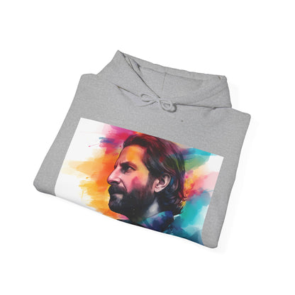 "Bradley Cooper's A Star is Born Watercolor Hoodie - High-Quality and Stylish Apparel for Fans of the Iconic Movie"