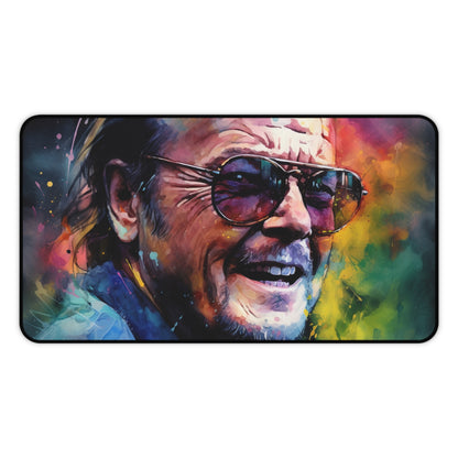 "Jack Nicholson desk mat collection for eccentric office decor"