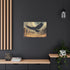 Giant Raven Flying over Desert Ruins Stretched Canvas Wall Art