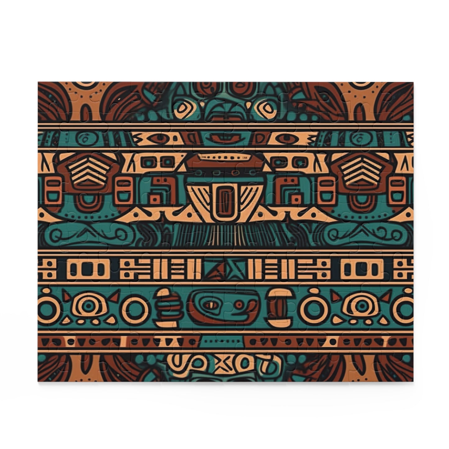 Aztec Pattern Jigsaw Puzzle - Intricate and captivating design for a challenging mind game.