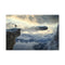 Sky Ship Tethered to Mountaintop Stretched Canvas Wall Art