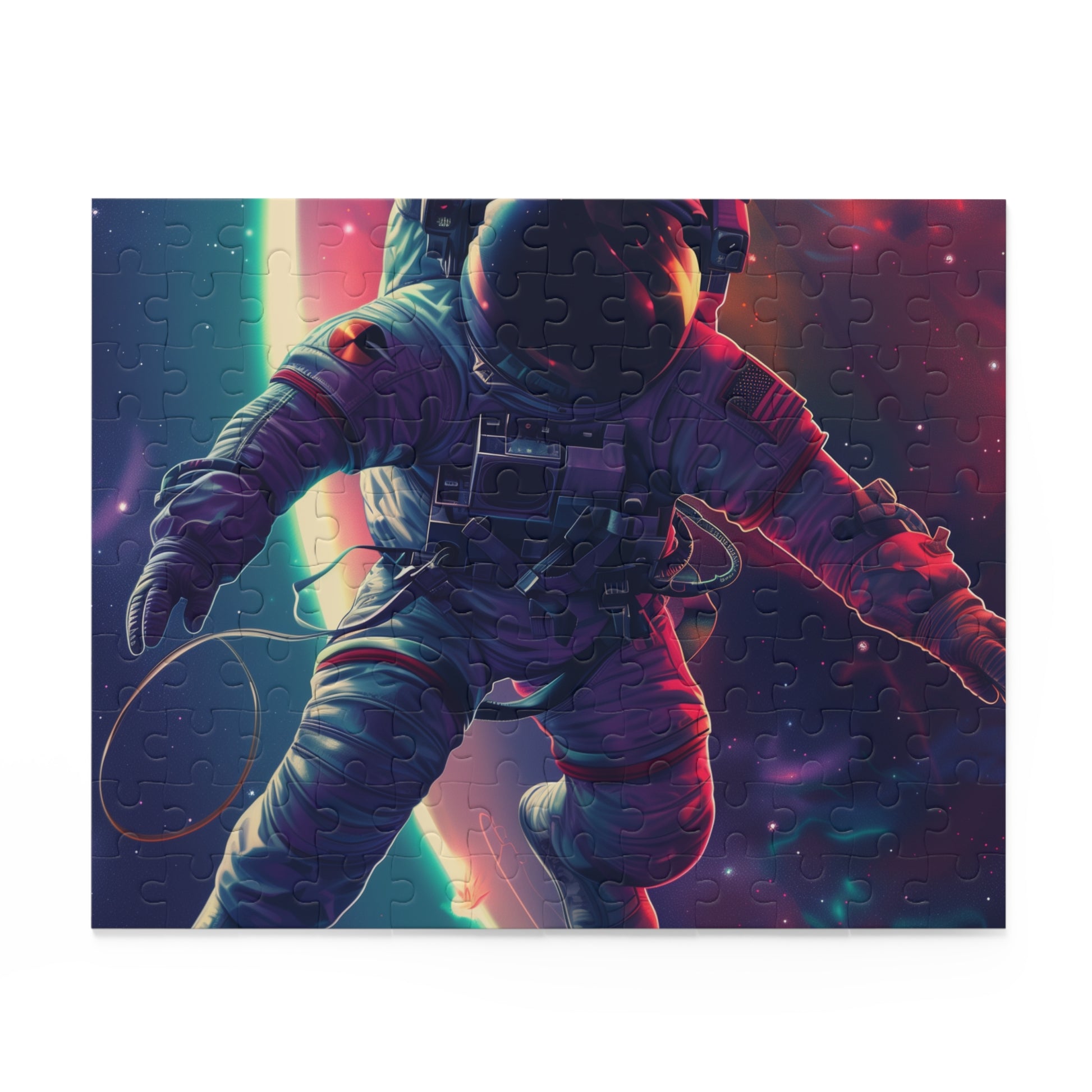 "Space astronaut jigsaw puzzle for space enthusiasts, fun for the whole family"