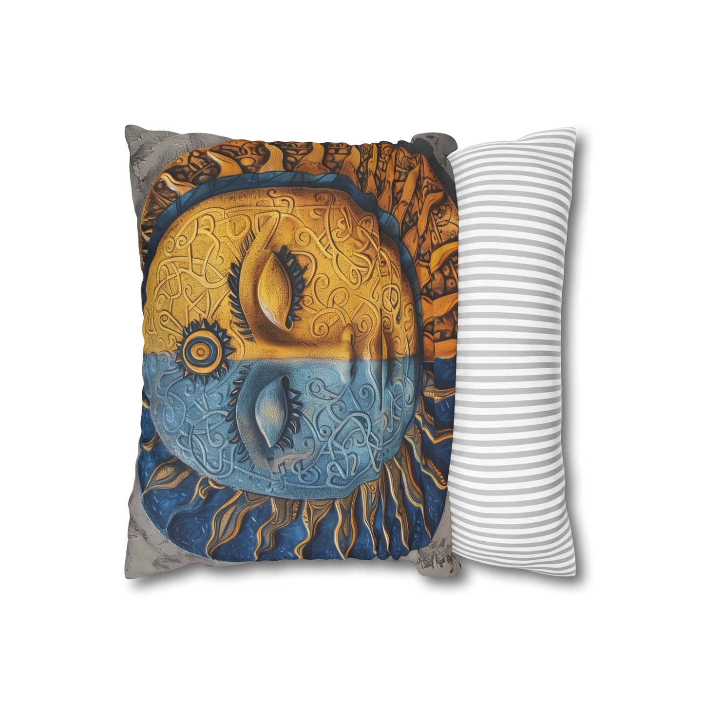 "Cosmic Balance Mandala Pillowcase - High-Quality, Stylish Design for Cosmic Peace and Comfort | Perfect Gift for All Seasons - Shop Now!"