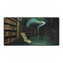 Floating Library under Time Vortex (Edition II) — XL & XXL Desk Mat — Full Top-Down Artwork View