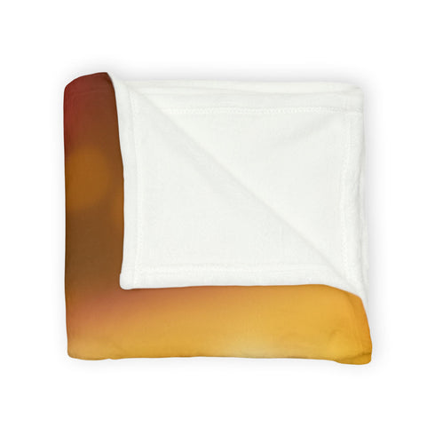 Hourglass with Black Hole in Center Plush Fleece Throw Blanket
