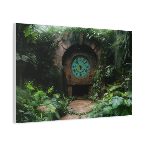 Time Machine Hidden in a Jungle — Canvas Wall Art — Product Detail View 6